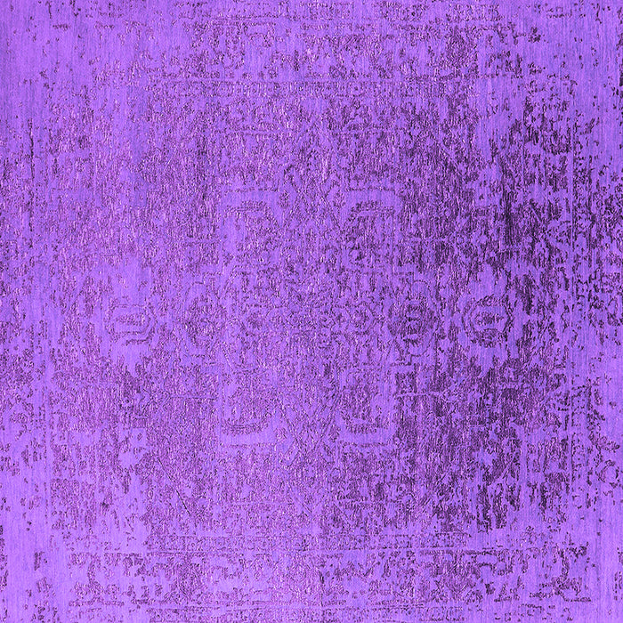Square Machine Washable Oriental Purple Industrial Area Rugs, wshurb2541pur
