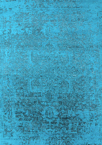 Oriental Light Blue Industrial Rug, urb2541lblu