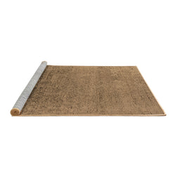 Sideview of Machine Washable Oriental Brown Industrial Rug, wshurb2541brn
