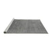 Sideview of Machine Washable Oriental Gray Industrial Rug, wshurb2542gry