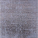 Square Mid-Century Modern Mist Blue Oriental Rug, urb2542