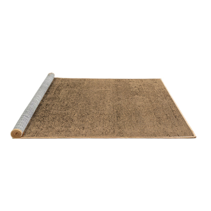 Sideview of Machine Washable Oriental Brown Industrial Rug, wshurb2542brn