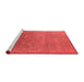 Industrial Red Washable Rugs