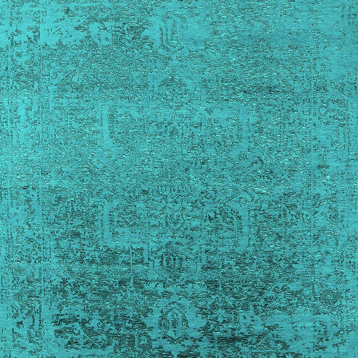 Oriental Turquoise Industrial Rug, urb2542turq