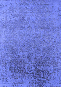 Oriental Blue Industrial Rug, urb2542blu