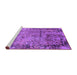 Sideview of Machine Washable Oriental Purple Industrial Area Rugs, wshurb2543pur