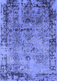 Oriental Blue Industrial Rug, urb2543blu