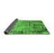 Sideview of Oriental Green Industrial Rug, urb2543grn