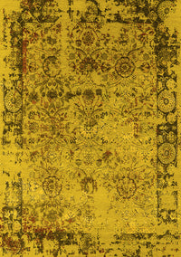 Oriental Yellow Industrial Rug, urb2543yw