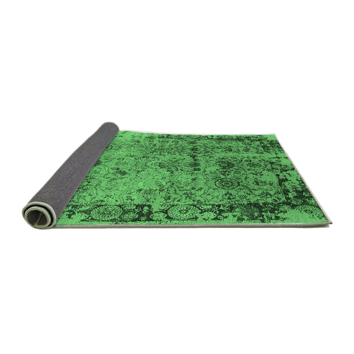 Sideview of Oriental Emerald Green Industrial Rug, urb2543emgrn