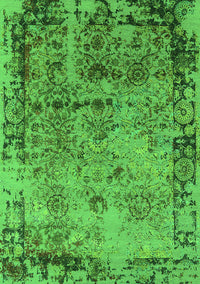 Oriental Green Industrial Rug, urb2543grn