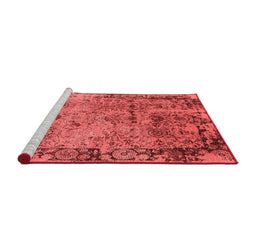 Industrial Red Washable Rugs