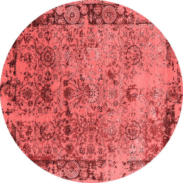 Machine Washable Oriental Red Industrial Rug, wshurb2543red