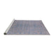 Sideview of Machine Washable Industrial Modern Dark Gray Rug, wshurb2544