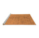 Sideview of Machine Washable Oriental Orange Industrial Area Rugs, wshurb2544org