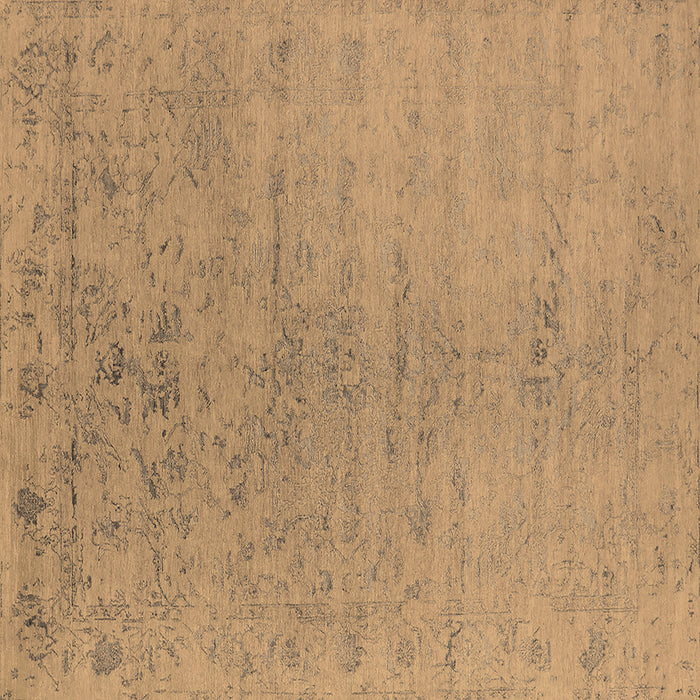 Square Oriental Brown Industrial Rug, urb2544brn