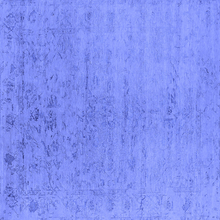 Square Oriental Blue Industrial Rug, urb2544blu