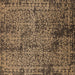 Square Machine Washable Oriental Brown Industrial Rug, wshurb2545brn