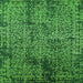 Square Oriental Green Industrial Rug, urb2545grn