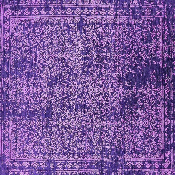 Square Machine Washable Oriental Purple Industrial Area Rugs, wshurb2545pur