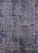 Mid-Century Modern Dark Slate Blue Oriental Rug, urb2545