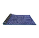 Sideview of Oriental Blue Industrial Rug, urb2545blu