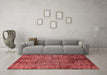 Industrial Red Washable Rugs