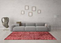 Machine Washable Oriental Red Industrial Rug, wshurb2545red