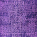 Square Oriental Purple Industrial Rug, urb2545pur