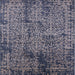 Square Mid-Century Modern Dark Slate Blue Oriental Rug, urb2545