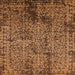 Square Oriental Orange Industrial Rug, urb2545org