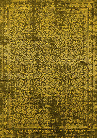 Oriental Yellow Industrial Rug, urb2545yw