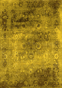 Oriental Yellow Industrial Rug, urb2546yw