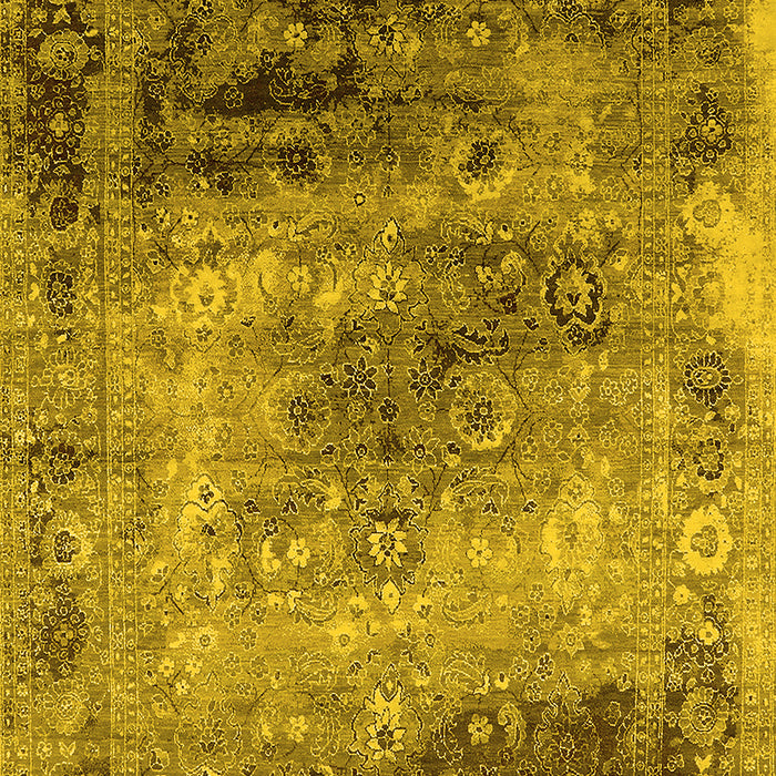 Oriental Yellow Industrial Rug, urb2546yw