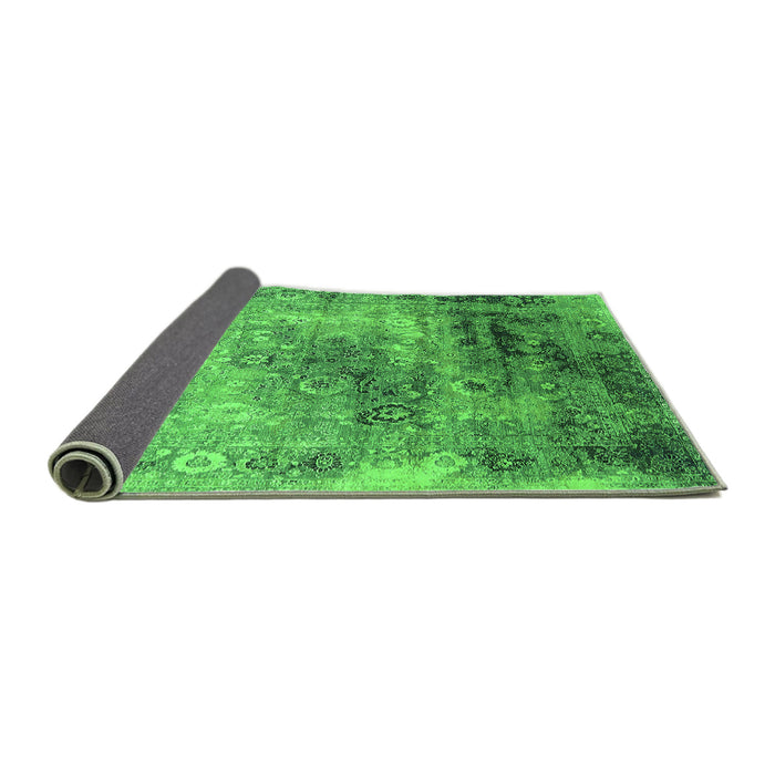 Sideview of Oriental Green Industrial Rug, urb2546grn