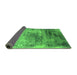 Sideview of Oriental Green Industrial Rug, urb2546grn