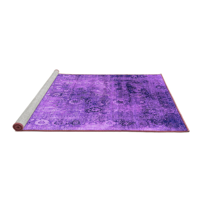 Sideview of Machine Washable Oriental Purple Industrial Area Rugs, wshurb2546pur
