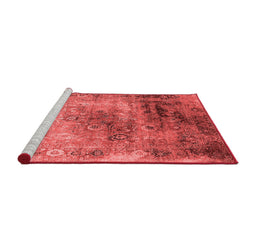 Industrial Red Washable Rugs
