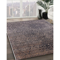 Mid-Century Modern Black Oriental Rug, urb2547