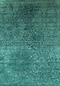 Oriental Turquoise Industrial Rug, urb2547turq