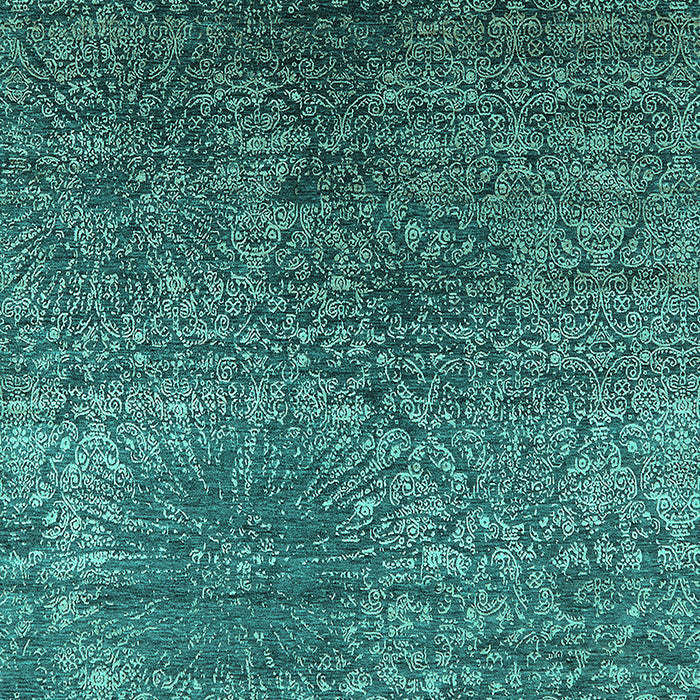 Oriental Turquoise Industrial Rug, urb2547turq