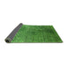 Sideview of Oriental Green Industrial Rug, urb2547grn