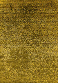 Oriental Yellow Industrial Rug, urb2547yw