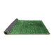 Sideview of Oriental Emerald Green Industrial Rug, urb2547emgrn