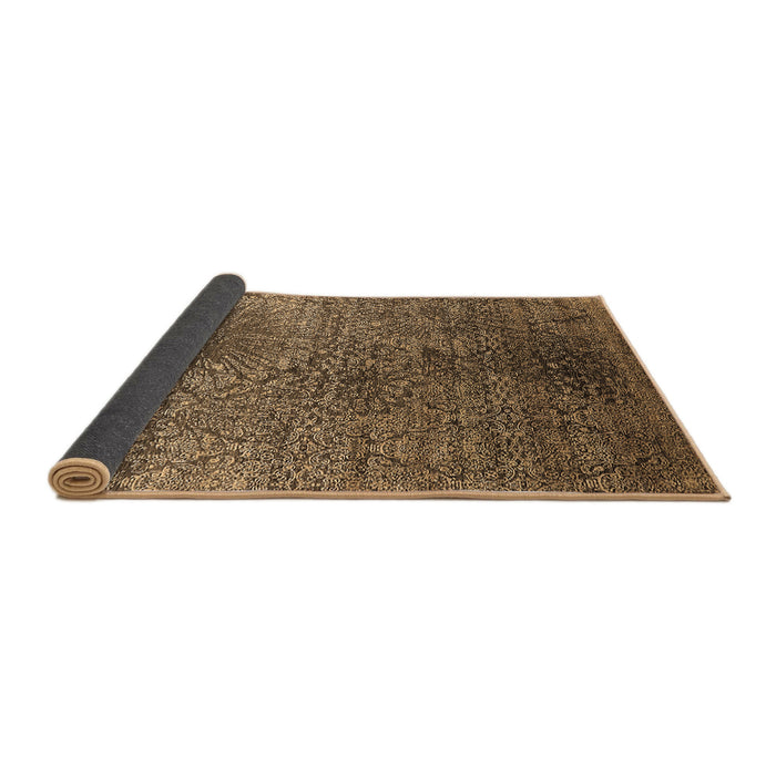 Sideview of Oriental Brown Industrial Rug, urb2547brn