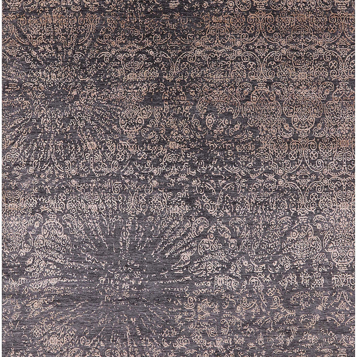 Mid-Century Modern Black Oriental Rug, urb2547