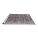 Sideview of Machine Washable Industrial Modern Purple Rug, wshurb2548