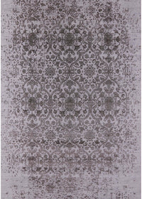 Machine Washable Industrial Modern Purple Rug, wshurb2548