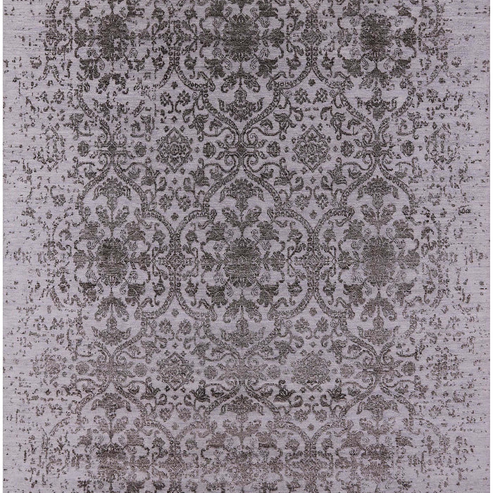 Machine Washable Industrial Modern Purple Rug, wshurb2548