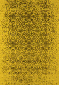 Oriental Yellow Industrial Rug, urb2548yw